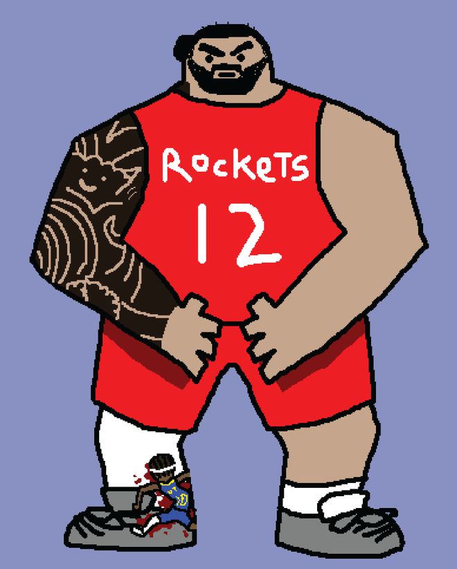 NBA灵魂画手的大手笔！史蒂文-亚当斯究极膨胀碾压吉米-巴特勒