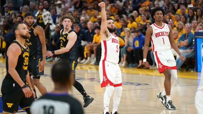 5月5日NBA季后赛勇士火箭首轮抢七大战，勇士为何先胜后败？