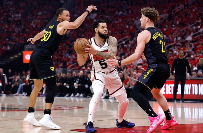 NBA 首轮火箭勇士抢七大战落幕，勇士晋级，火箭未来引关注