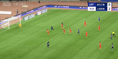 中超第11轮武汉三镇0-2负上海海港，老将神勇外援浪费机会