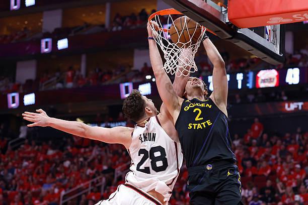 NBA 季后赛金州勇士胜休斯顿火箭，波杰姆斯基表现一般