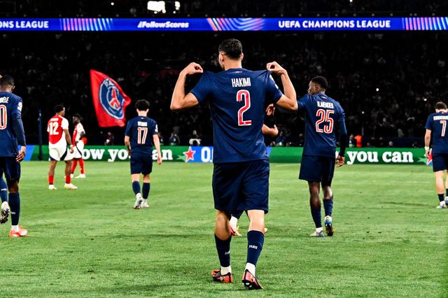 巴黎圣日耳曼淘汰阿森纳晋级决赛，次回合主场2-1奏凯