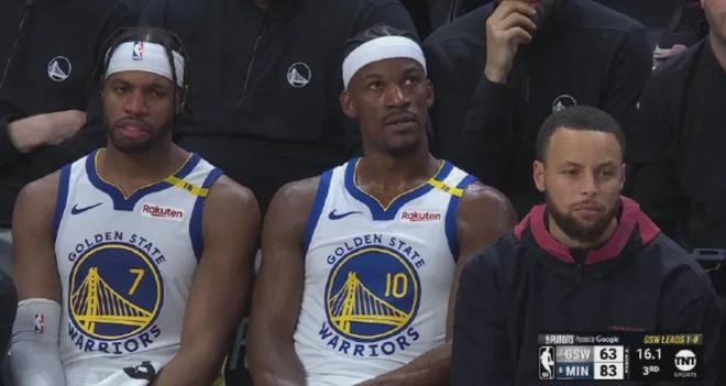 NBA 季后赛森林狼战勇士，库里伤退致勇士进攻端崩溃
