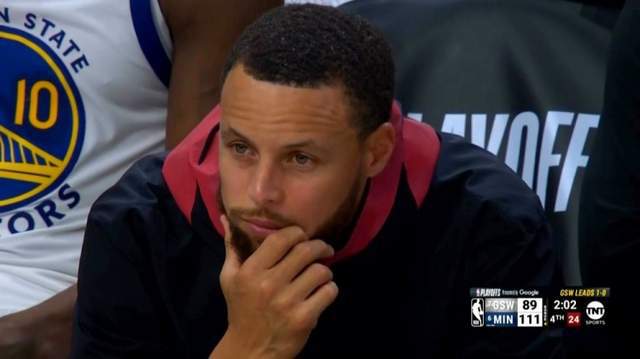 5月9日NBA季后赛西部半决赛G2：库里缺阵勇士大败，大比分1-1平