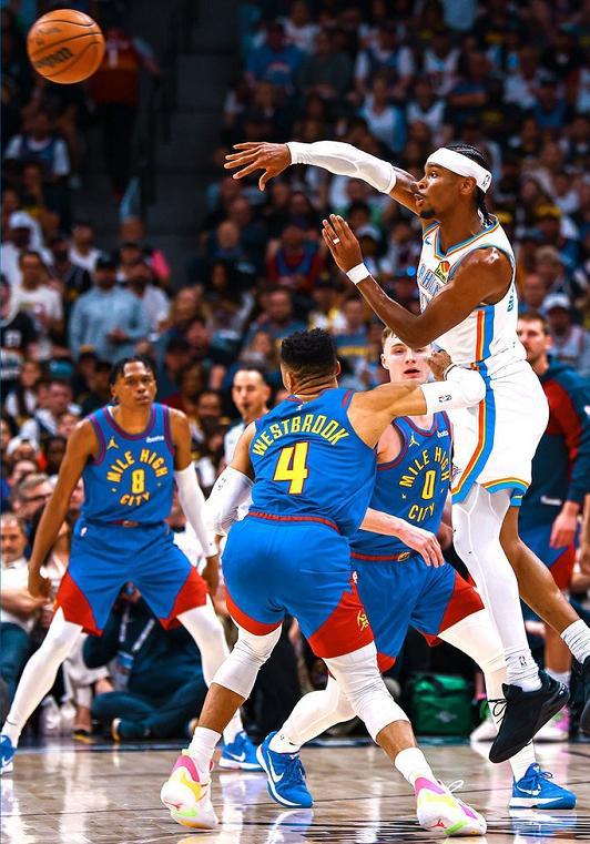 NBA西部半决赛：雷霆客场惜败掘金，亚历山大状态平平