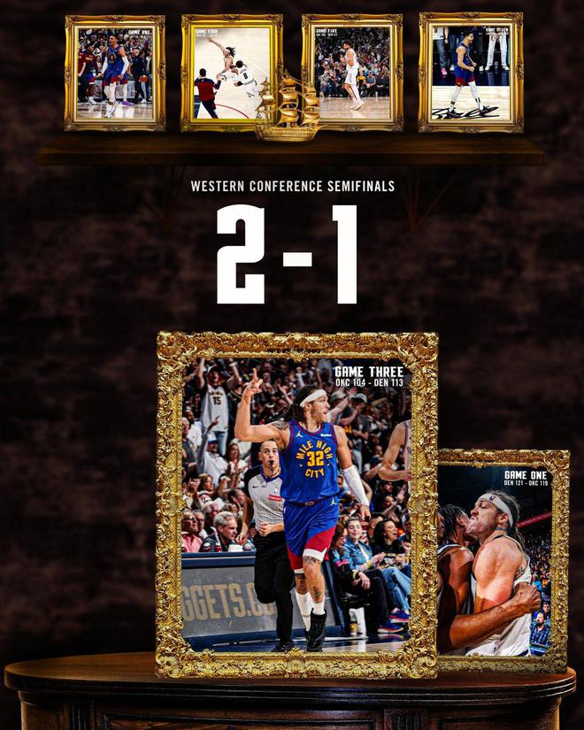 NBA 半决赛掘金 VS 雷霆 G3 激战，主场掘金能否强势反弹？