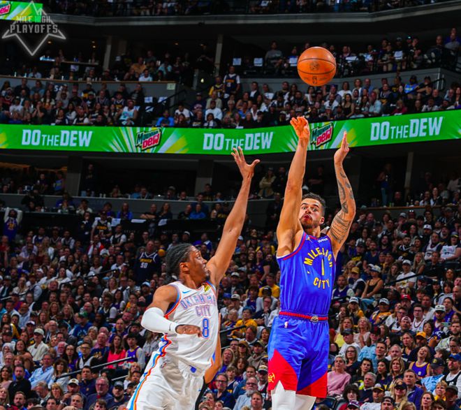 5月10日NBA半决赛：雷霆客场挑战掘金，大比分1-2落后遭重创